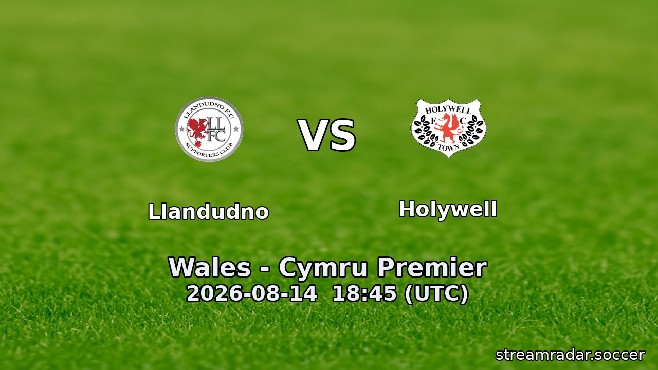 Llandudno vs Holywell