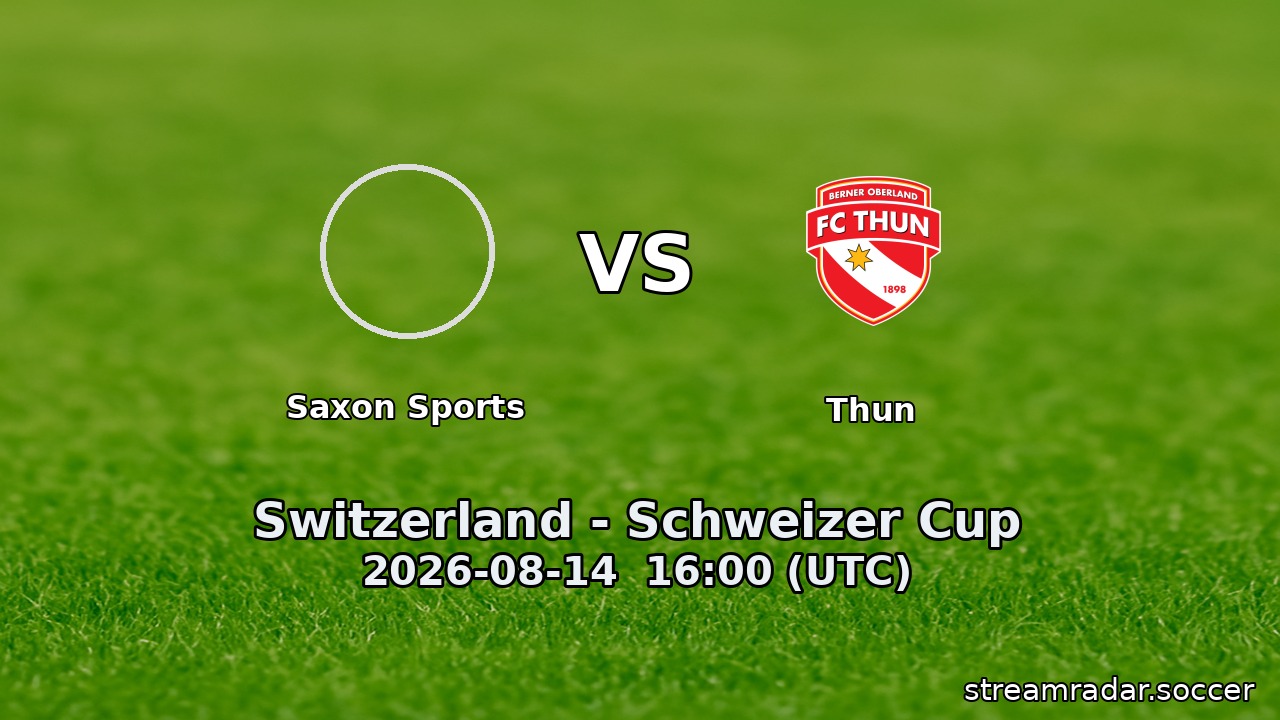 Saxon Sports vs Thun