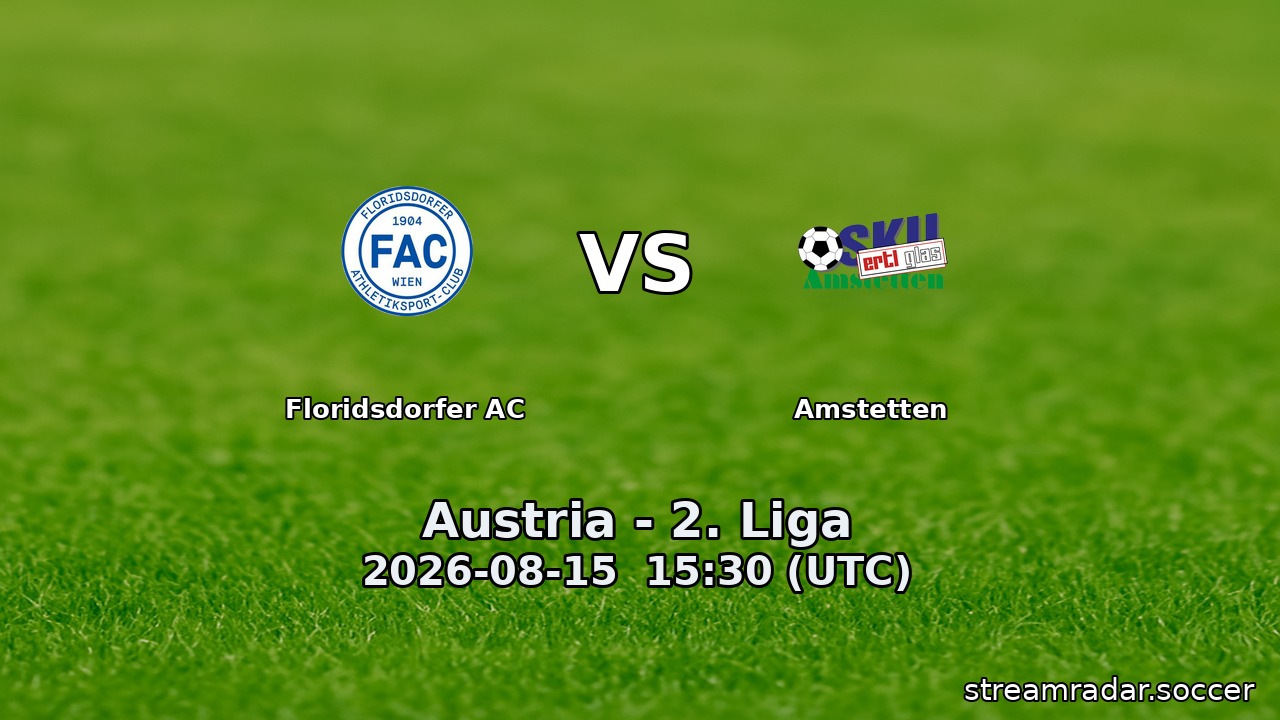 Floridsdorfer AC vs Amstetten