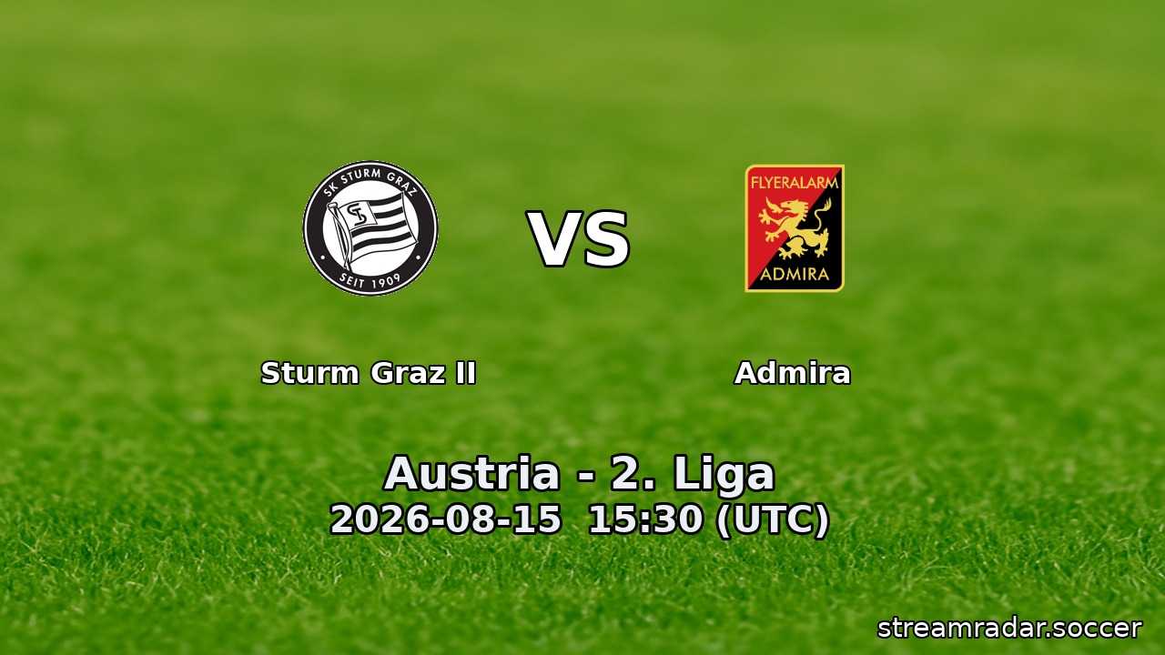 Sturm Graz II vs Admira