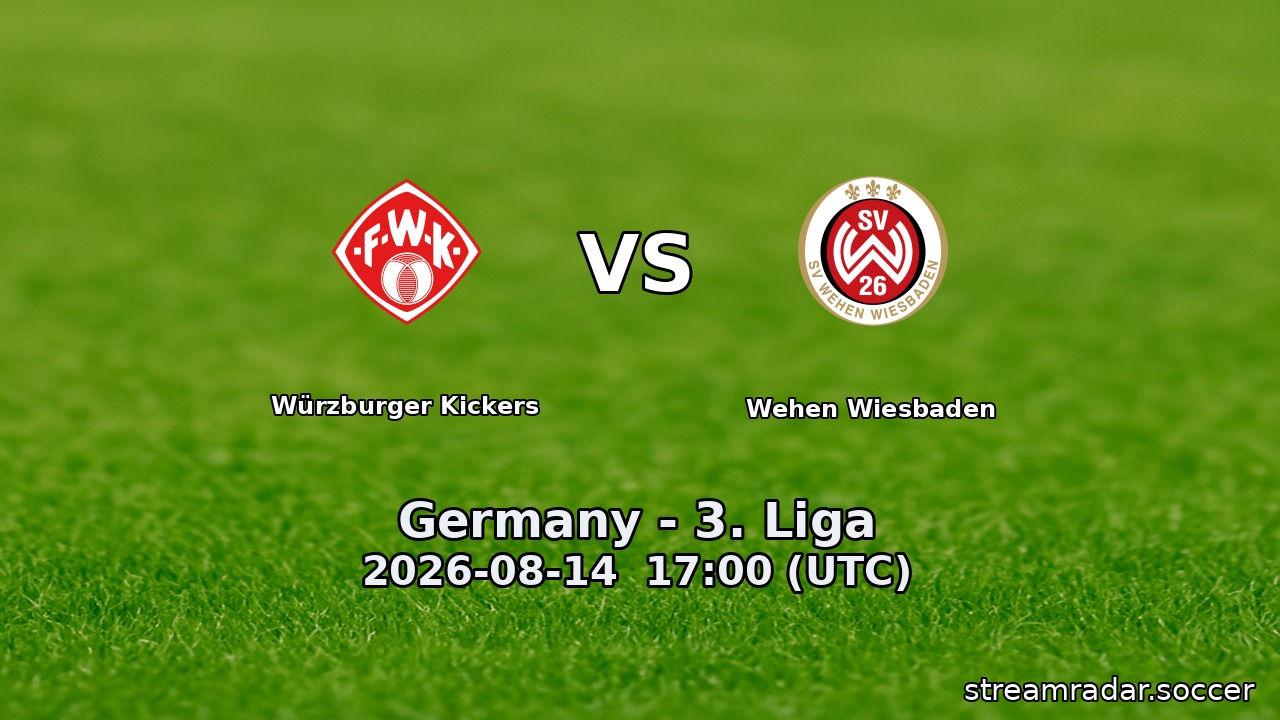 Würzburger Kickers vs Wehen Wiesbaden