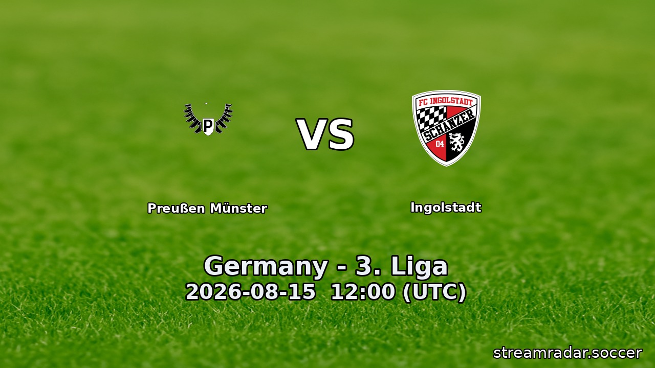 Preußen Münster vs Ingolstadt