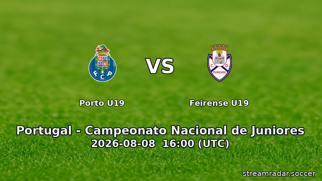Porto U19 vs Feirense U19