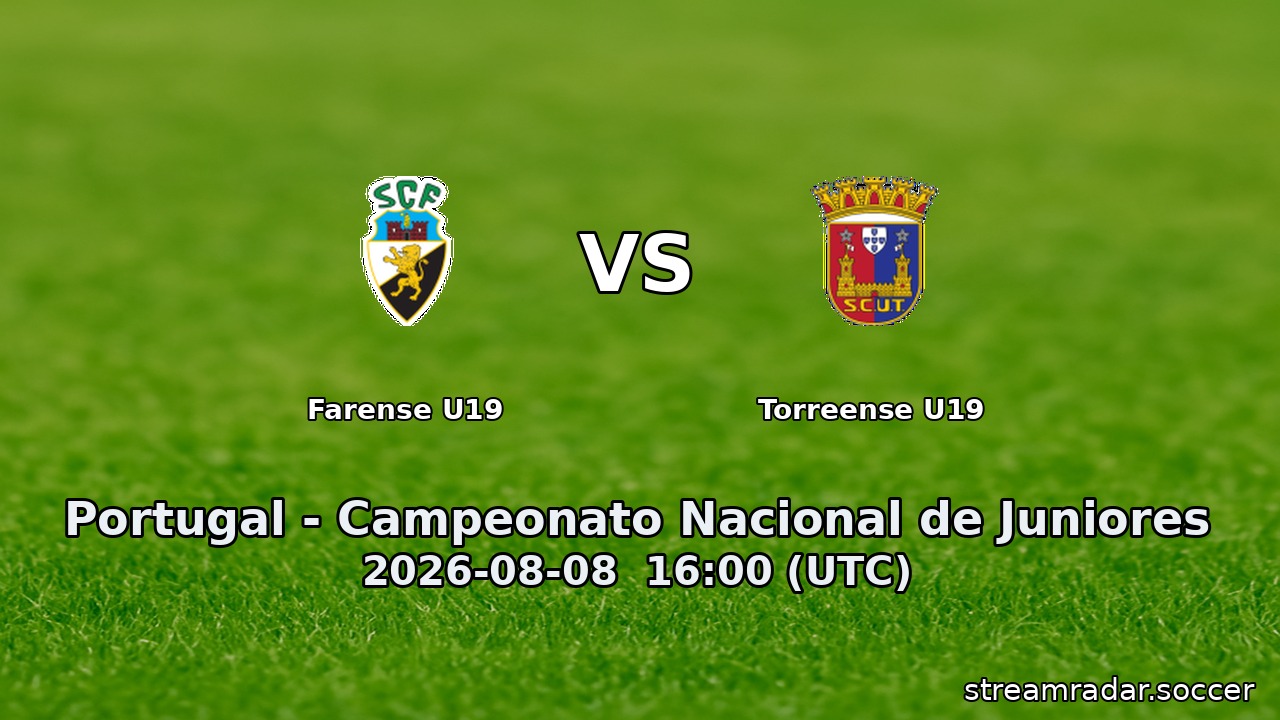 Farense U19 vs Torreense U19