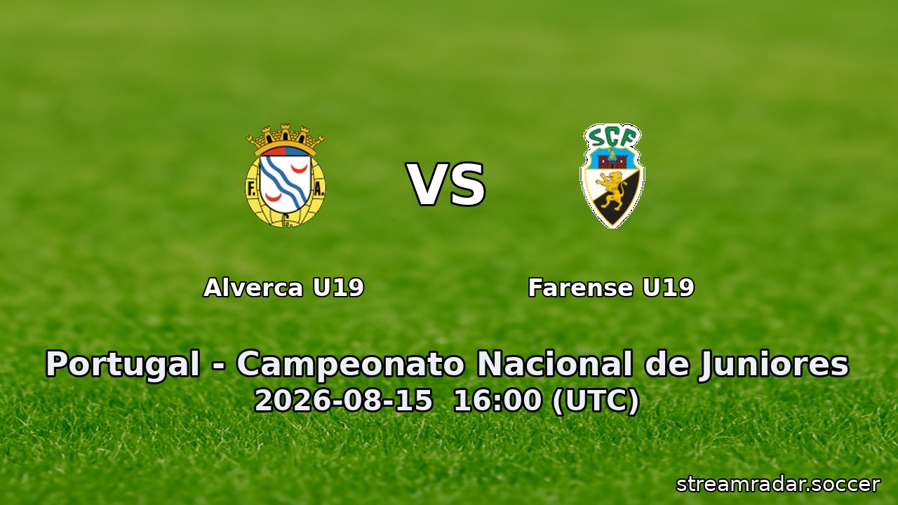 Alverca U19 vs Farense U19
