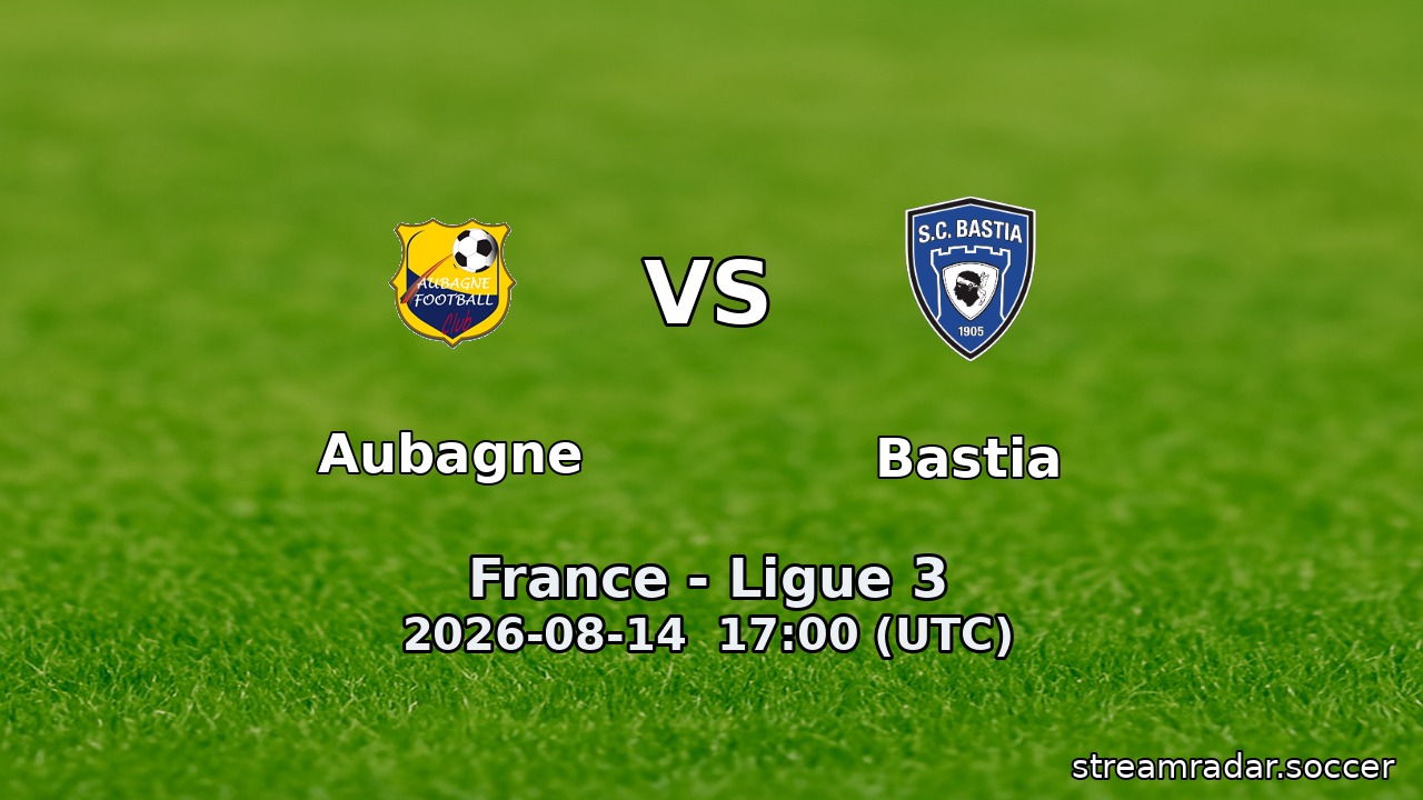 Aubagne vs Bastia