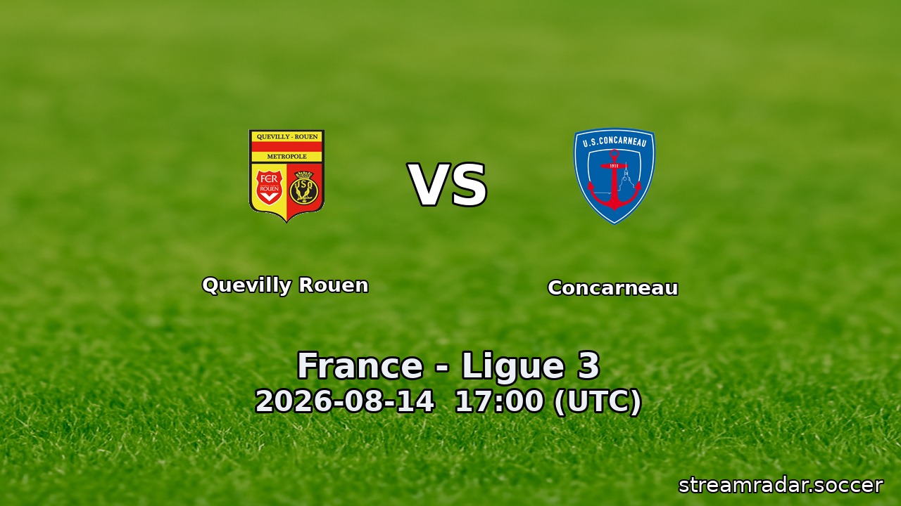 Quevilly Rouen vs Concarneau