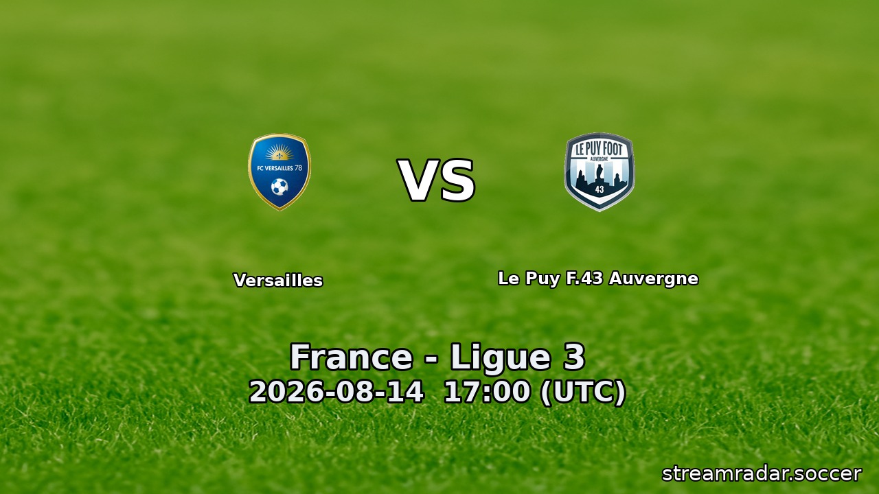 Versailles vs Le Puy F.43 Auvergne