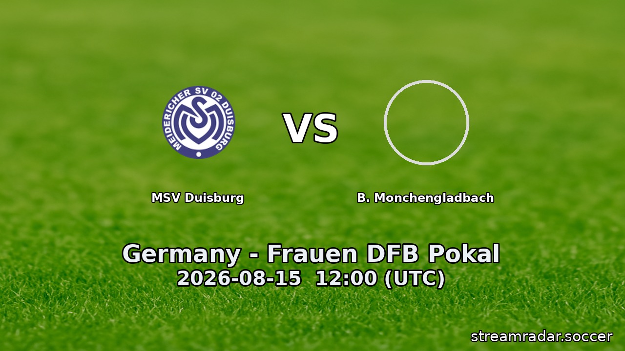 MSV Duisburg vs B. Monchengladbach