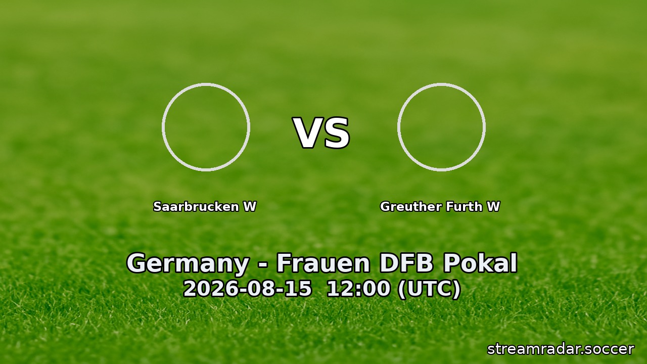 Saarbrucken W vs Greuther Furth W