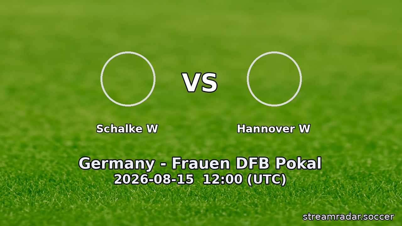 Schalke W vs Hannover W
