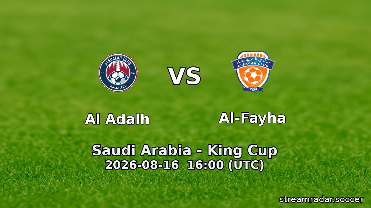 Al Adalh vs Al-Fayha