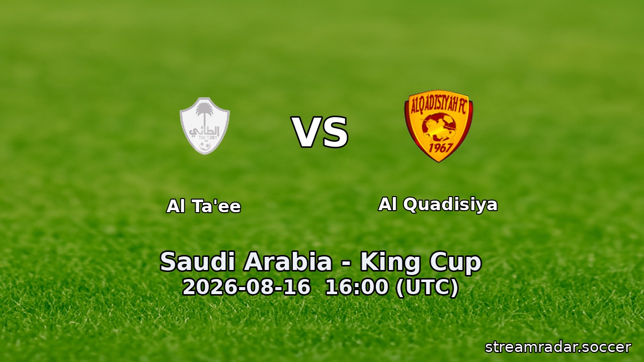 Al Ta'ee vs Al Quadisiya