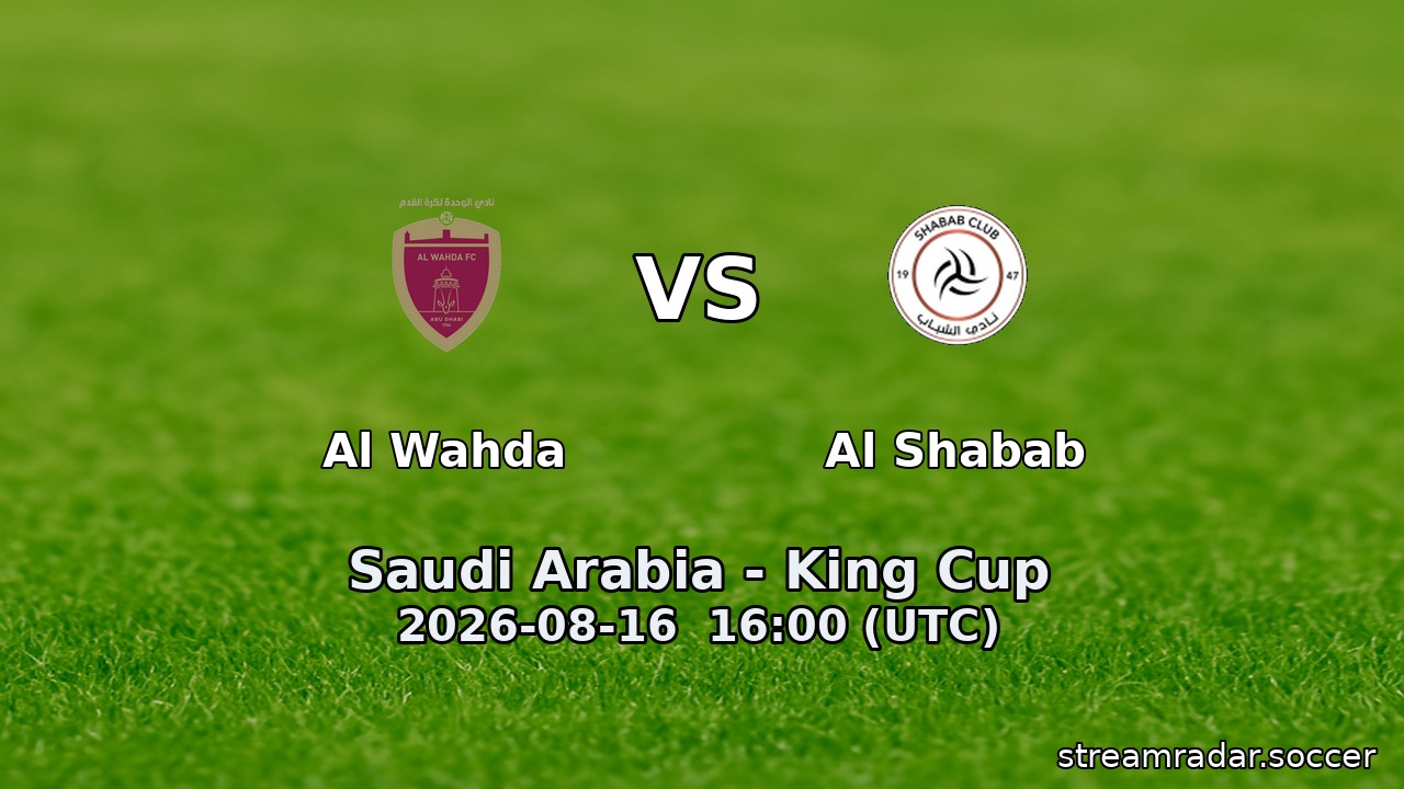 Al Wahda vs Al Shabab
