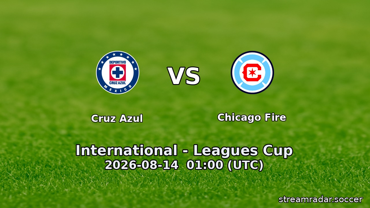 Cruz Azul vs Chicago Fire