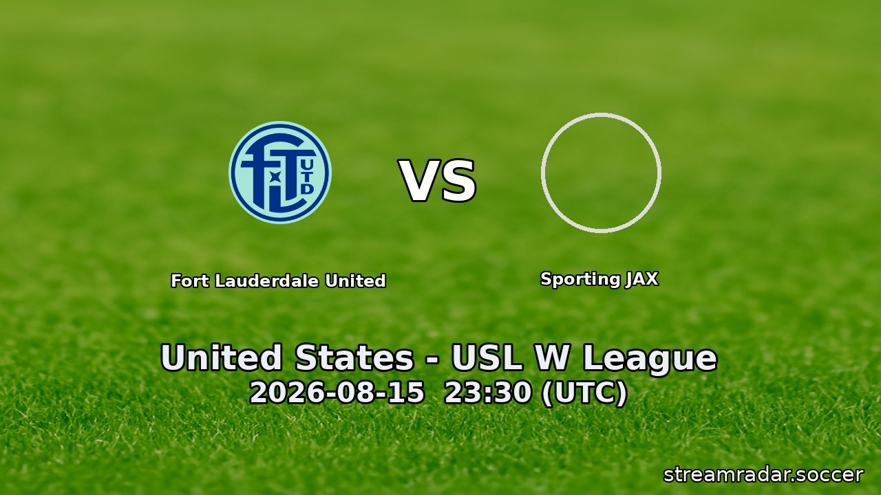 Fort Lauderdale United vs Sporting JAX