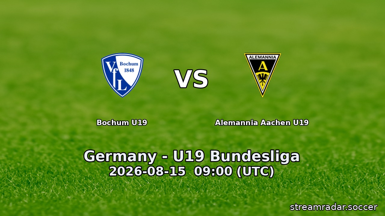 Bochum U19 vs Alemannia Aachen U19