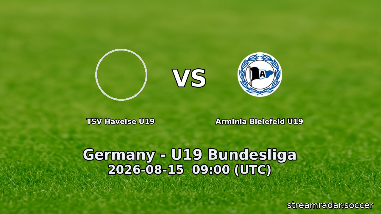TSV Havelse U19 vs Arminia Bielefeld U19