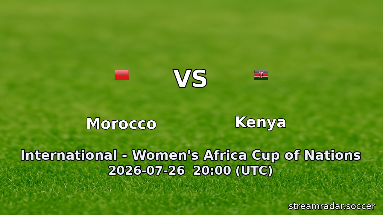 Morocco vs Kenya