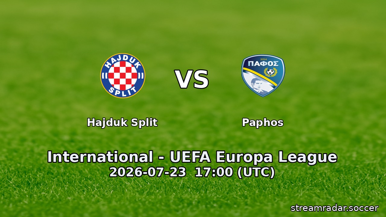 Hajduk Split vs Paphos
