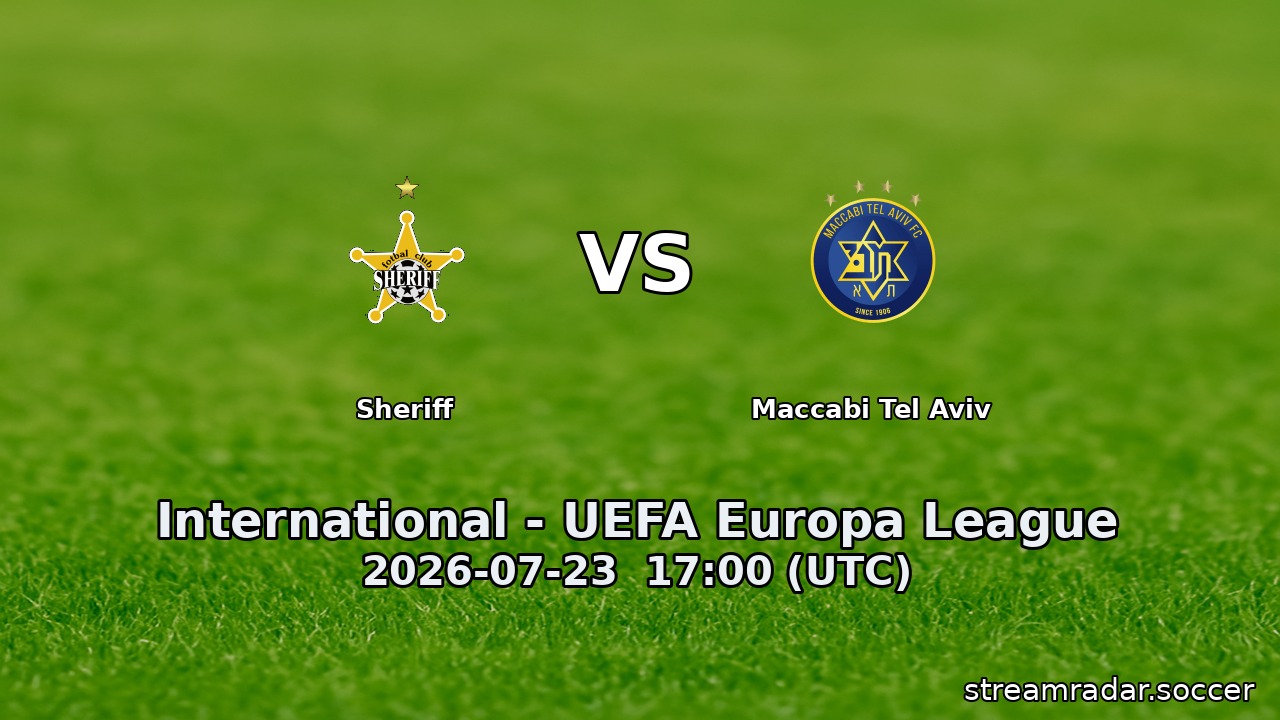 Sheriff vs Maccabi Tel Aviv
