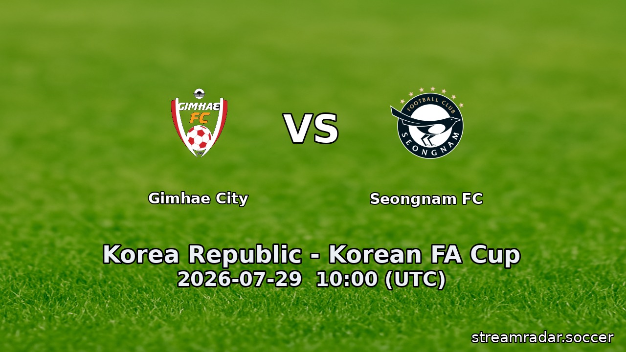 Gimhae City vs Seongnam FC