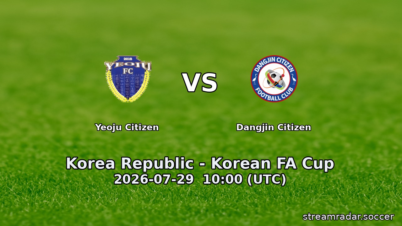Yeoju Citizen vs Dangjin Citizen