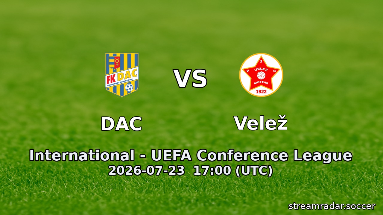 DAC vs Velež