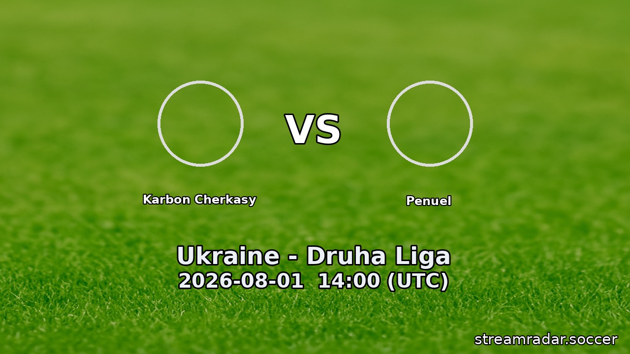Karbon Cherkasy vs Penuel