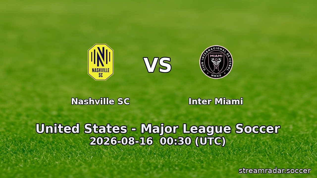 Nashville SC vs Inter Miami