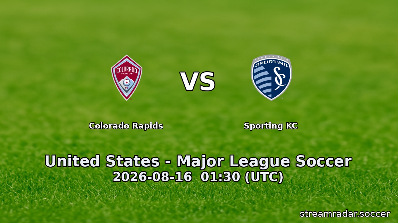 Colorado Rapids vs Sporting KC
