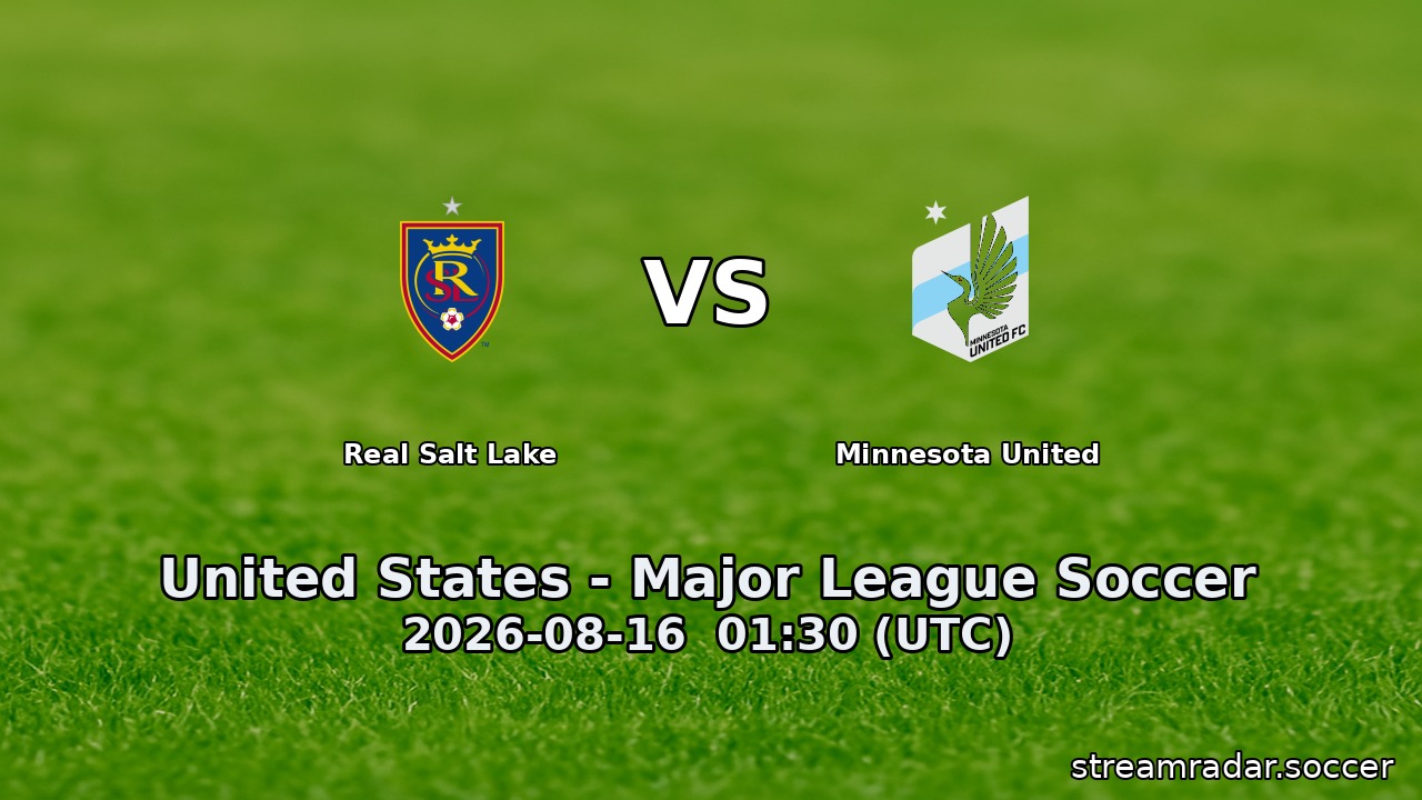 Real Salt Lake vs Minnesota United
