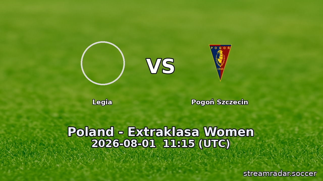 Legia vs Pogoń Szczecin