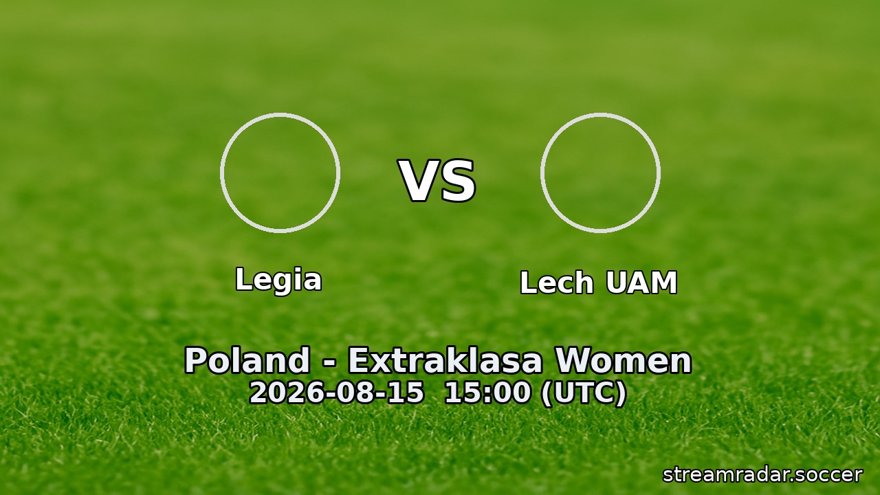 Legia vs Lech UAM