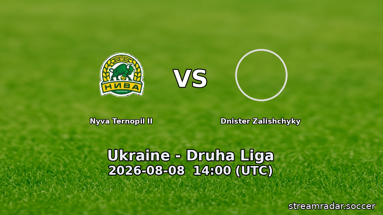 Nyva Ternopil II vs Dnister Zalishchyky