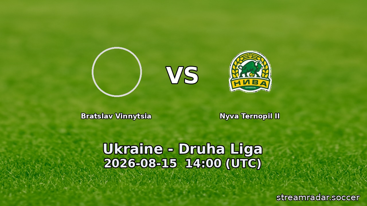 Bratslav Vinnytsia vs Nyva Ternopil II