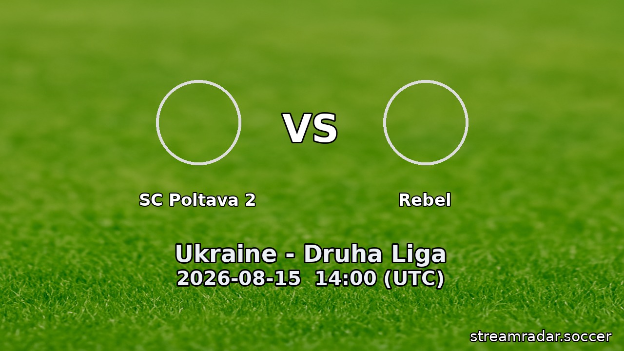 SC Poltava 2 vs Rebel