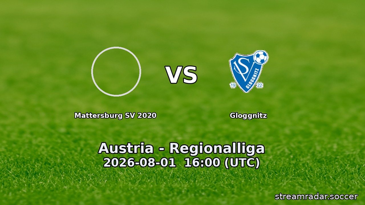 Mattersburg SV 2020 vs Gloggnitz