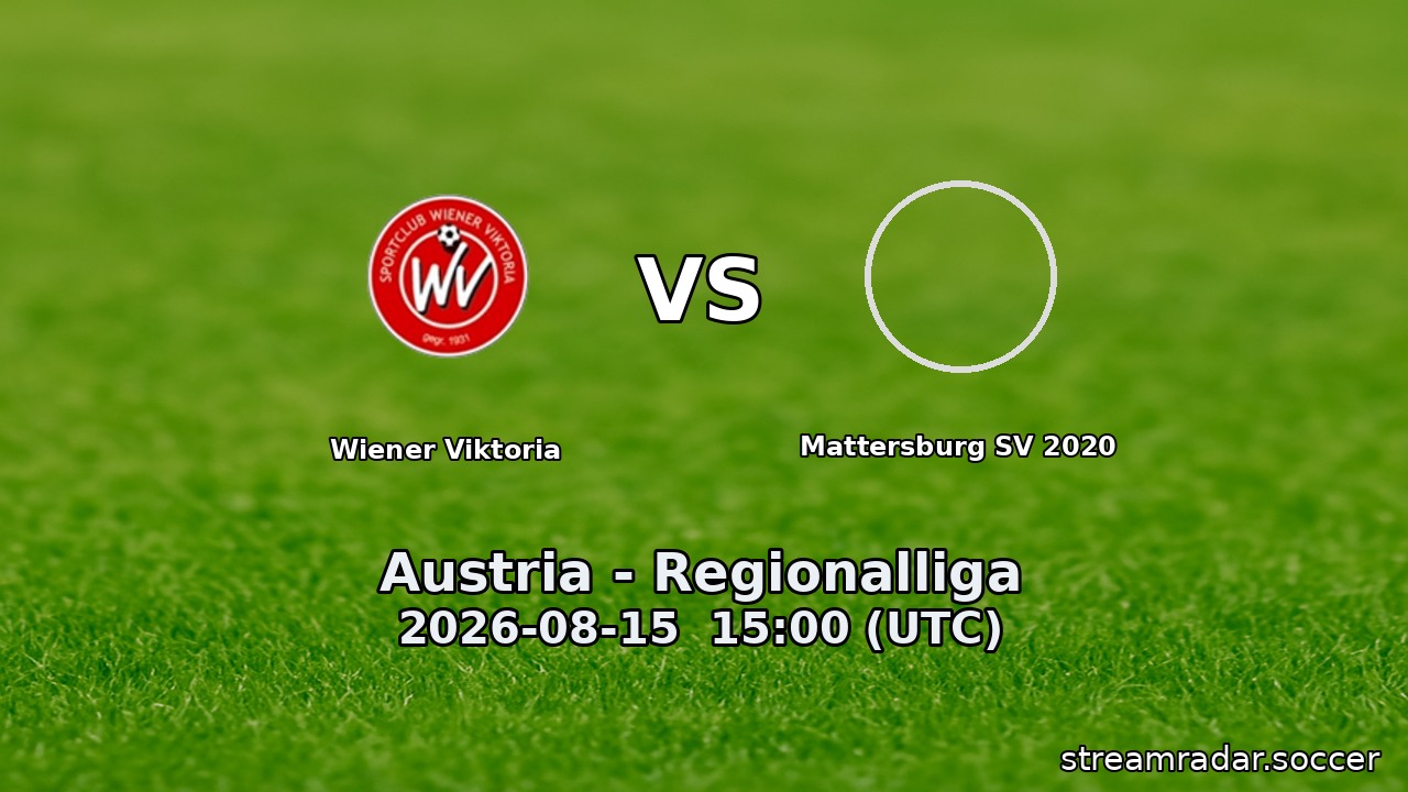 Wiener Viktoria vs Mattersburg SV 2020