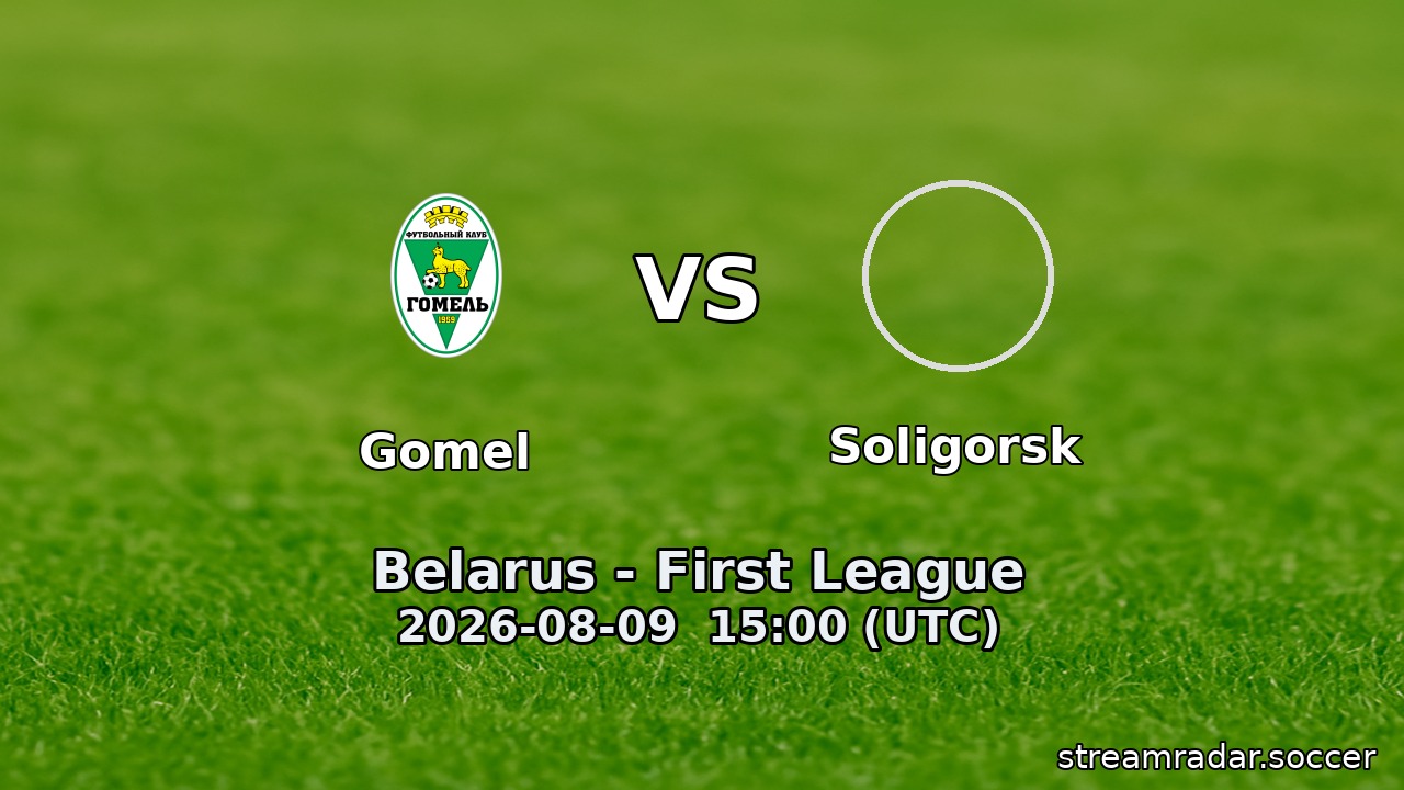 Gomel vs Soligorsk